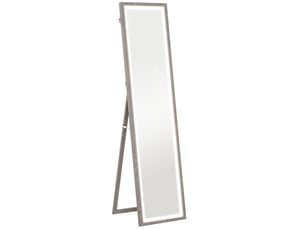 Miroir rectangulaire à poser coloris gris <strong></strong> <strong></strong> - 40 cm x 5 cm
