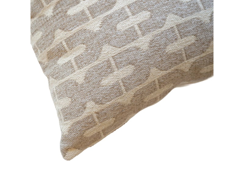  Coussin décoratif déhoussable en jacquard à motif géométrique 45x45 cm  - Conforama C