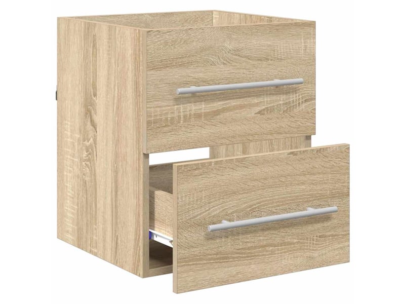  Armoire d'évier, meuble de rangement chêne sonoma 38.5x41x48 cm  - Conforama E
