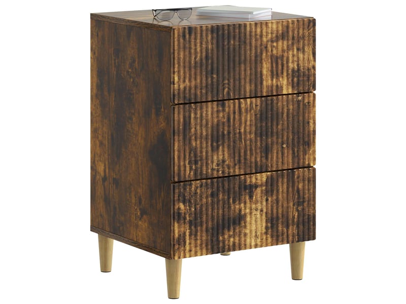  Table de chevet - cabinet de chevet - table de nuit chêne fumé 43 x 41 x 66,5 cm  - Conforama B