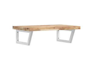 Étagère de vasque | étagère murale acier et bois massif d'acacia shl3506