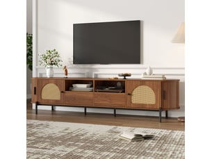 Meuble tv coloris marron 200 cm <strong>DESMIU</strong> <strong></strong>