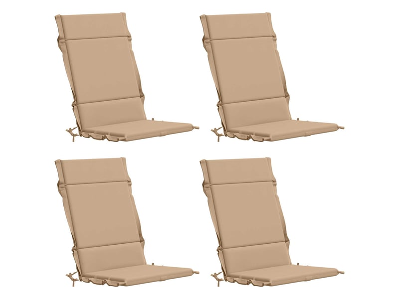  Lot de 4 coussins de chaise à dossier haut  gemert cf59307  - Conforama A