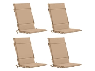 Lot de 4 coussins de chaise à dossier haut gemert cf59307