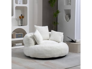 Fauteuil fixe  <strong></strong> Tissu beige