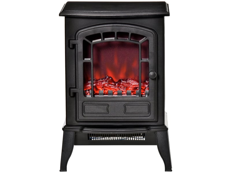  Cheminée électrique effet flamme noire, 10002000 w, pour 20 à 25 m²  - Conforama B