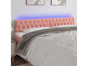 Tete de lit A poser largeur 180 cm rose