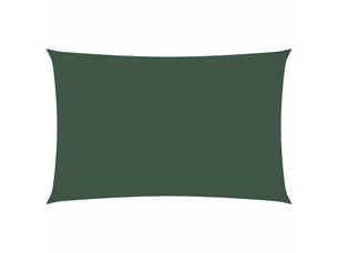 Voile de parasol - voile d'ombrage tissu oxford rectangulaire 2,5x5 m vert foncé