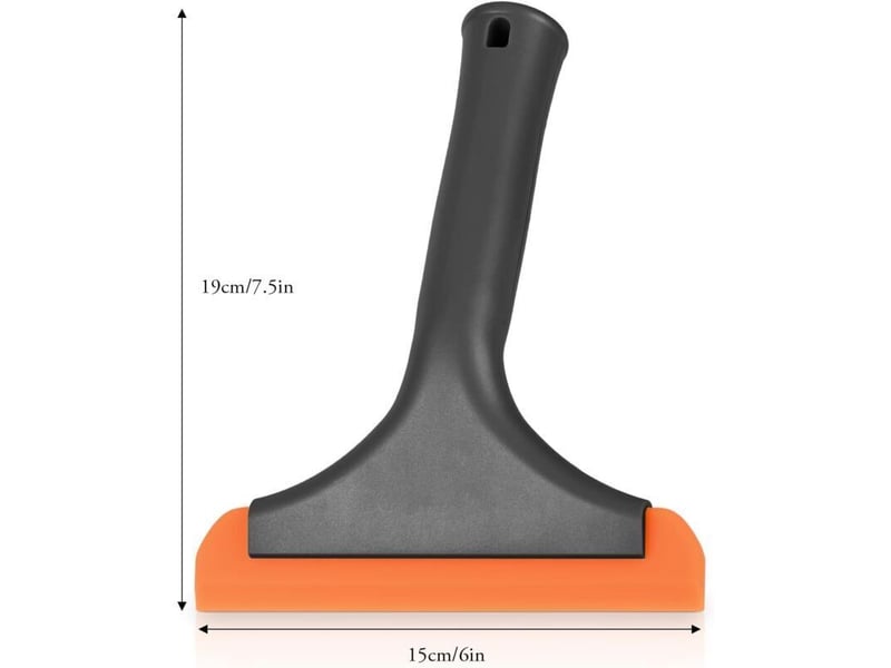  Raclette de douche silicone, raclette de douche, petite taille pour voiture raclette, pare-brise de nettoyage, noir  - Conforama B