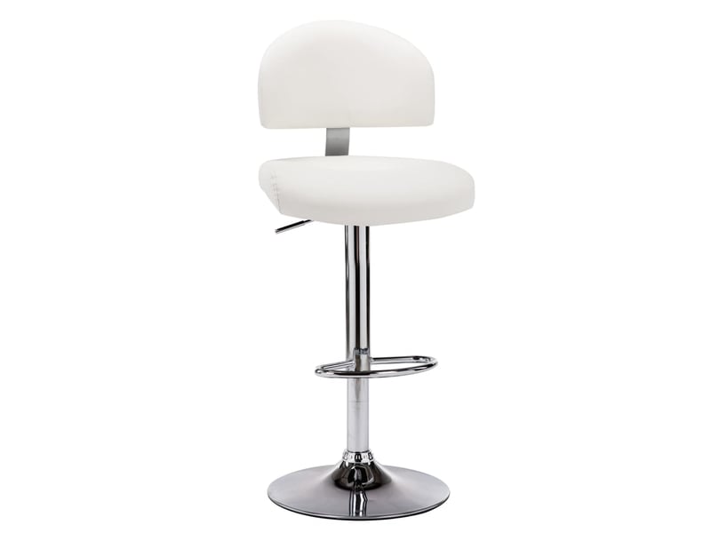  Tabouret de bar, chaise de bar blanc similicuir shl13797  - Conforama B