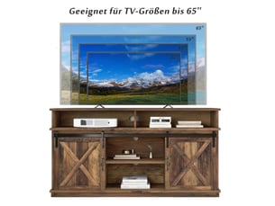 Meuble tv coloris marron 148 cm MEUBLIV  