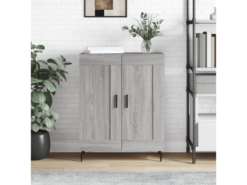  Buffet - bahut - meuble de rangement sonoma gris 69,5x34x90 cm bois d'ingénierie  - Conforama B