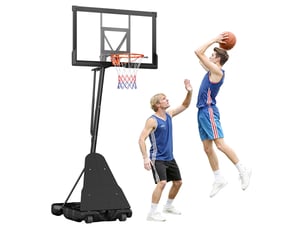 Vevor panier de basket-ball sur pied avec roues réglable en hauteur 3,05 m