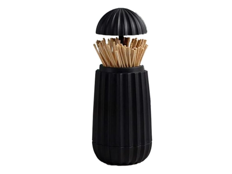  Distributeur automatique de cure-dents (noir), distributeur de cure-dents escamotable, boîte à cure-dents, ouverture automatique, pour bureaux, restau GTR02087 - Conforama C