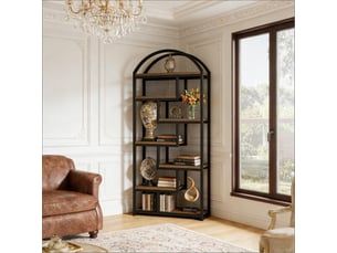 Bibliotheque coloris  bicolore 7 étagère(s) MEULVA  - 80 cm x 180 cm