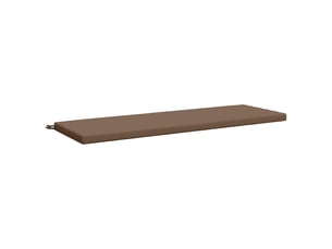 Coussin de banc, coussin d'assise, coussin de canapé soest 100 % polyester taupe 140 x 50 x 5 cm cf53593