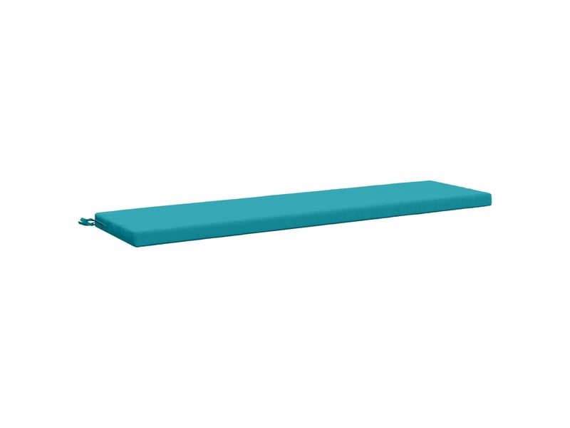  Lot de 2 coussins de banc, coussins d'assise soest 100 % polyester turquoise cf56849  - Conforama D
