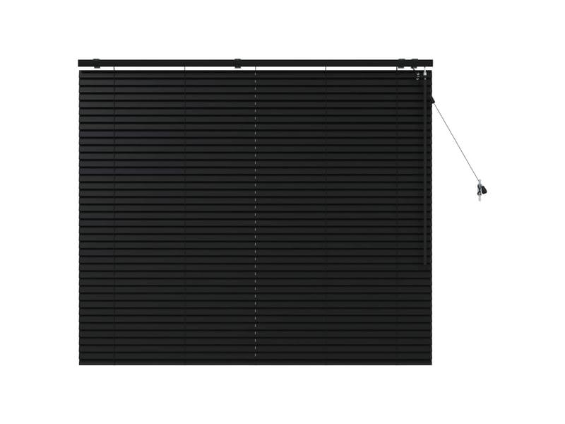 Store vénitien, store de fenêtre noir 160 x 130 cm 35 mm bois de paulownia massif cf48112 - Conforama A
