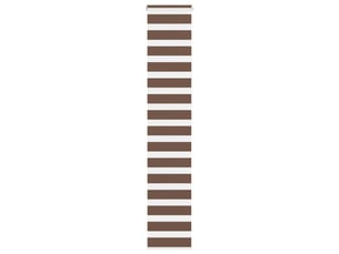 Store zèbre, store de fenêtre marron 50x200 cm largeur du tissu 45,9 cm polyester cf48709