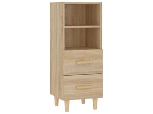 Buffet - bahut - meuble de rangement chêne sonoma 34,5x34x90 cm bois d'ingénierie