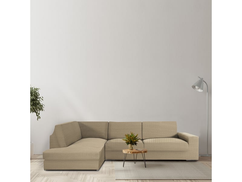 Housse de canapé méridienne jaz premium (vue de face) c1  - Conforama C