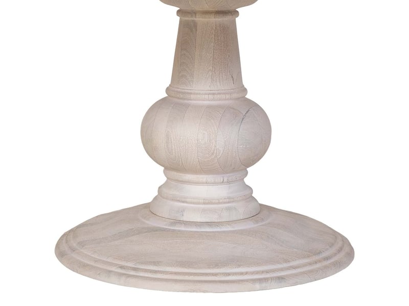  Table de salle à manger en bois blanc 150x150x76 cm (h)  - Conforama E