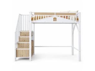 Lit mezzanine 90x200 cm STILVORA   coloris blanc