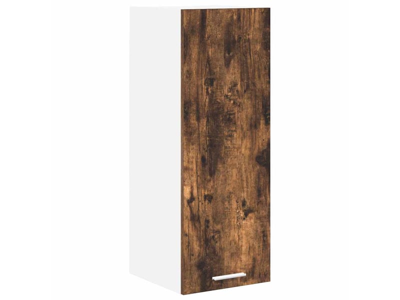  Meuble de rangement cuisine, armoire suspendue chêne fumé et blanc 30x31x80cm  - Conforama A