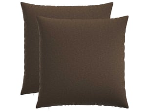 Lot de 2 coussins avec oreiller, coussins décoratifs heerlen taupe tissu cf50596