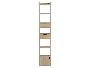 Bibliotheque coloris bois clair 6 étagère(s) - 33 cm x 181 cm