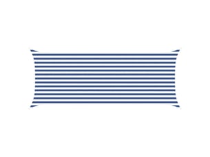 Voile d'ombre - voile d'ombrage - voile parasol bleu et blanc 2 x 5 m 100 % polyester oxford