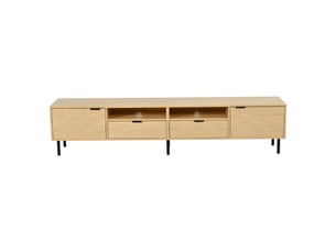 Meuble tv coloris bois clair 200 cm <strong></strong> <strong></strong>