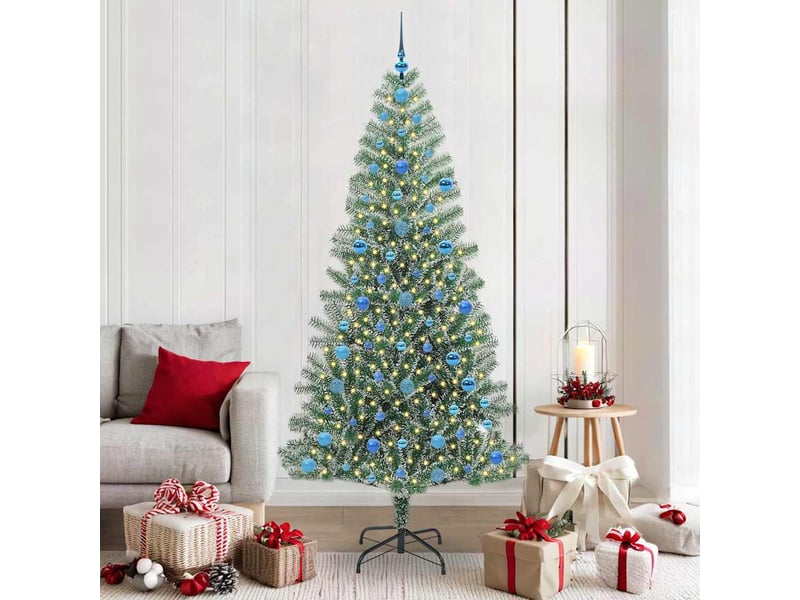  Sapin de noël - arbre de noël artificiel floconné de neige avec lumière led  - Conforama B