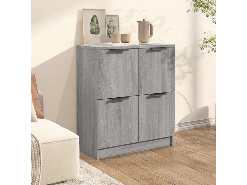  Buffet - bahut - meuble de rangement sonoma gris 60x30x70 cm bois d'ingénierie  - Conforama C