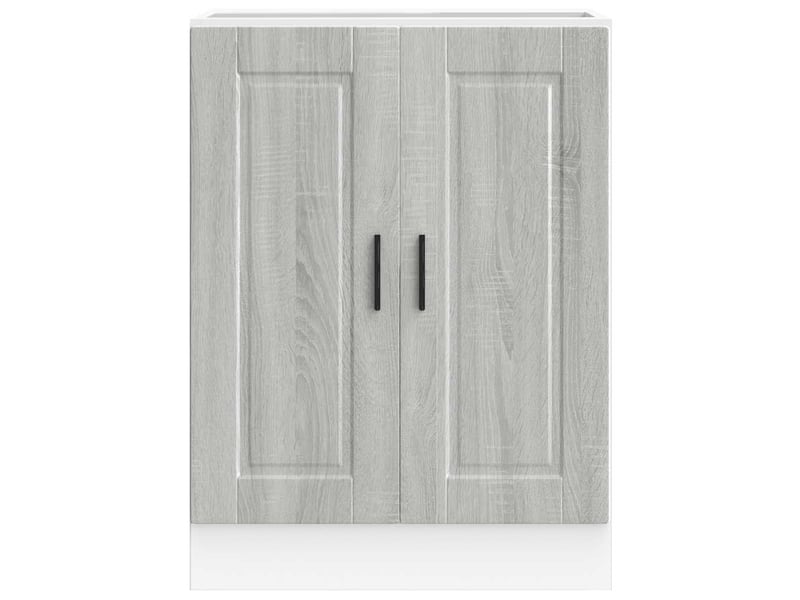 Meuble de rangement, armoire de cuisine porto sonoma gris bois d'ingénierie shl5562 - Conforama D