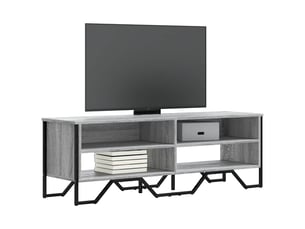 Meuble tv coloris gris 122 cm <strong></strong>  <strong></strong>