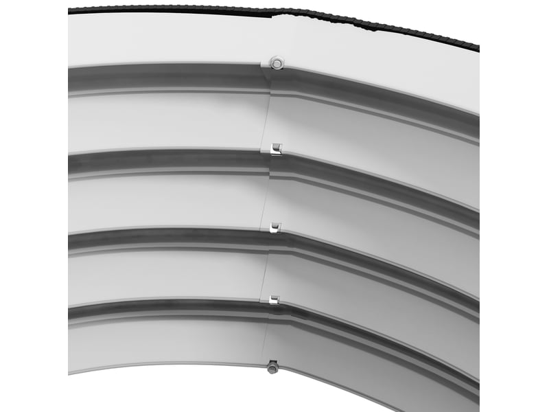 Bac de jardin surélevé 60x60x30 cm ensemble de 2 fond ouvert métal argenté - Conforama E