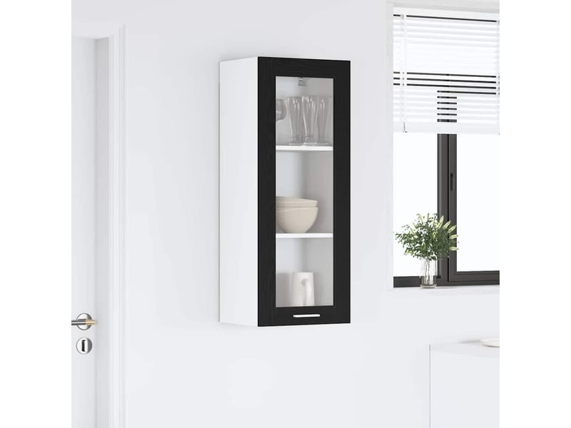  Meuble de rangement, armoire suspendue chêne noir 40x31x100cm bois d'ingénierie shl8150  - Conforama D