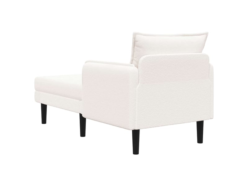  Vidaxl grande méridienne crème bouclé  - Conforama E