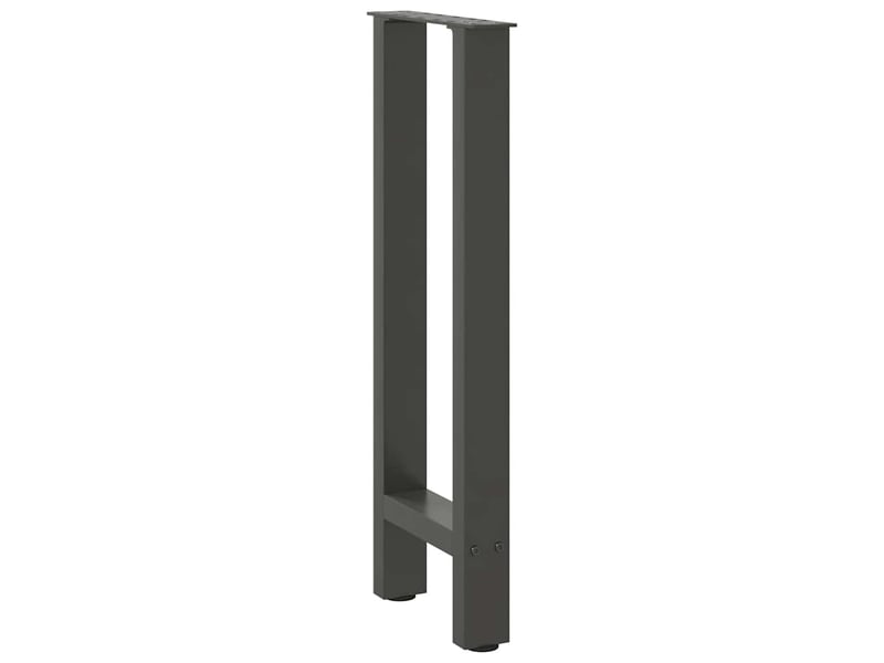  Lot de 2 pieds de console robustes réglables 28 x 72-73 cm esthétique moderne en acier anthracite 02_0057534  - Conforama C
