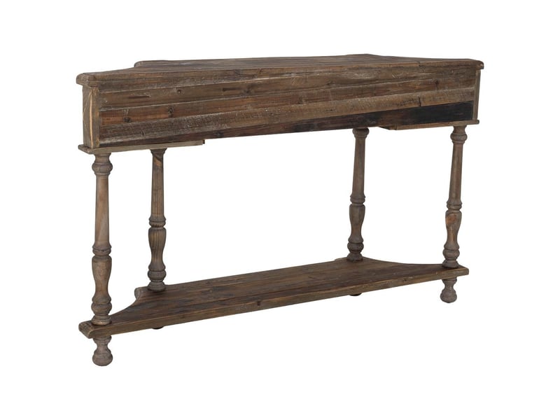  Console en bois marron 140.5x30x85 cm h  - Conforama D