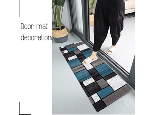 Tapis d'évier de cuisine antidérapant absorbant l'eau motif géométrique moderne tapis de salon chambre adapté à la cuisine 120*240cm