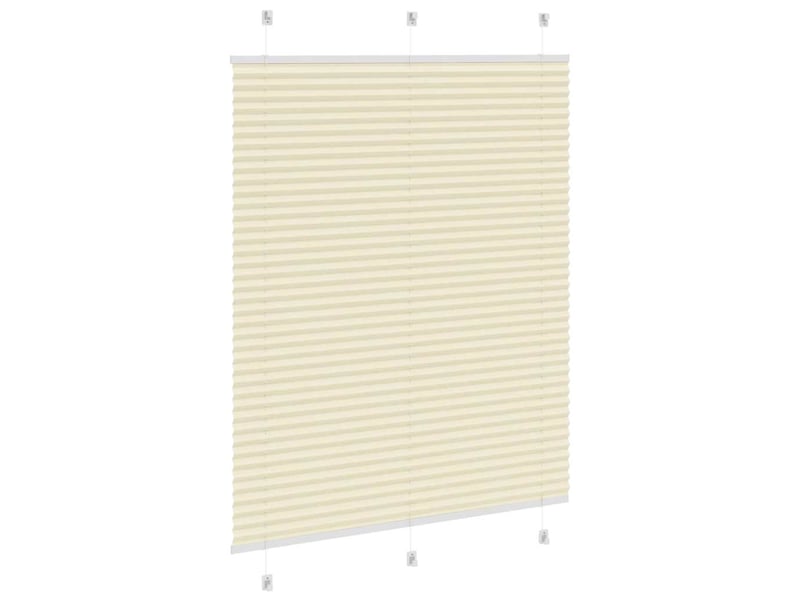  Store plissé, store de fenêtre crème 105x150cm largeur du tissu 104,4cm polyester cf46821  - Conforama D