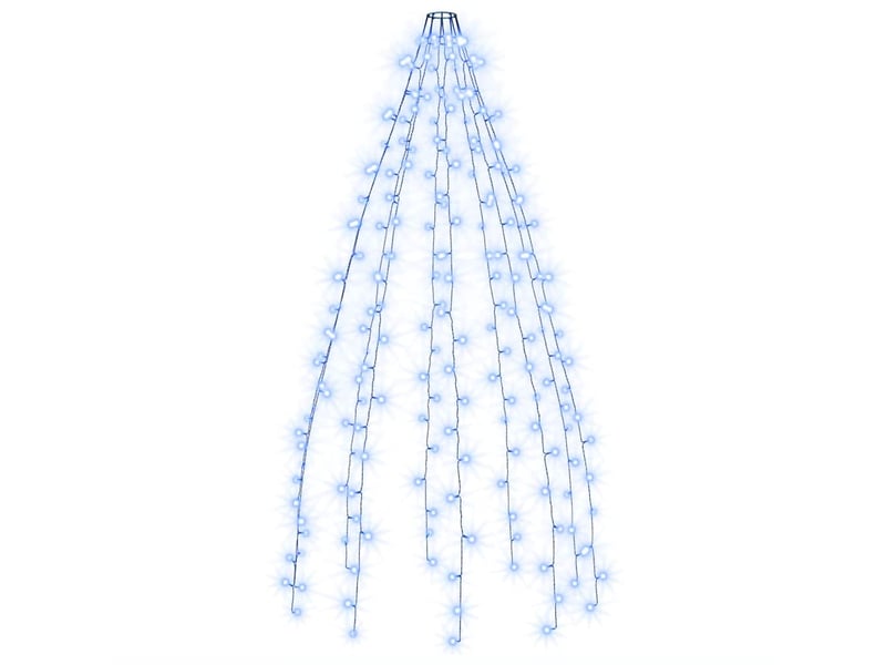  Guirlande lumineuse d'arbre de noël 210 led bleu 210 cm cf62424  - Conforama A