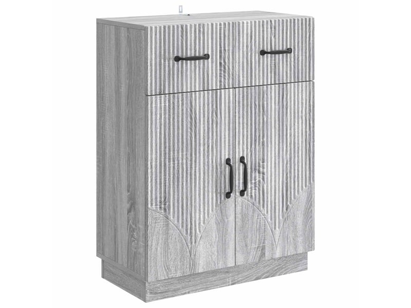  Buffet - bahut - meuble de rangement sonoma gris 66 x 34,5 x 87 cm bois d'ingénierie  - Conforama A