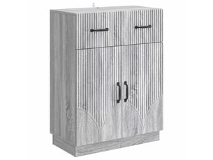 Buffet - bahut - meuble de rangement sonoma gris 66 x 34,5 x 87 cm bois d'ingénierie