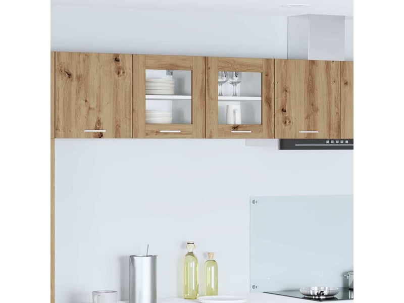  Meuble de rangement, armoire suspendue 2 pcs chêne artisanal bois d'ingénierie shl9641  - Conforama B