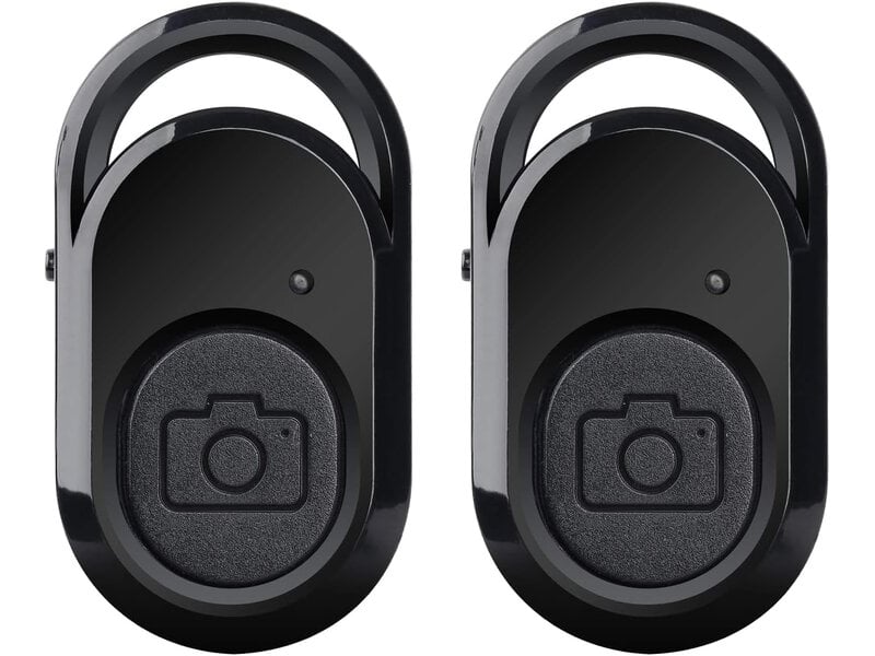  Paire de télécommandes bluetooth sans fil, déclencheur pour photos et vidéos sur ios et android, portée 10 m  - Conforama A