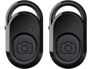 Paire de télécommandes bluetooth sans fil, déclencheur pour photos et vidéos sur ios et android, portée 10 m
