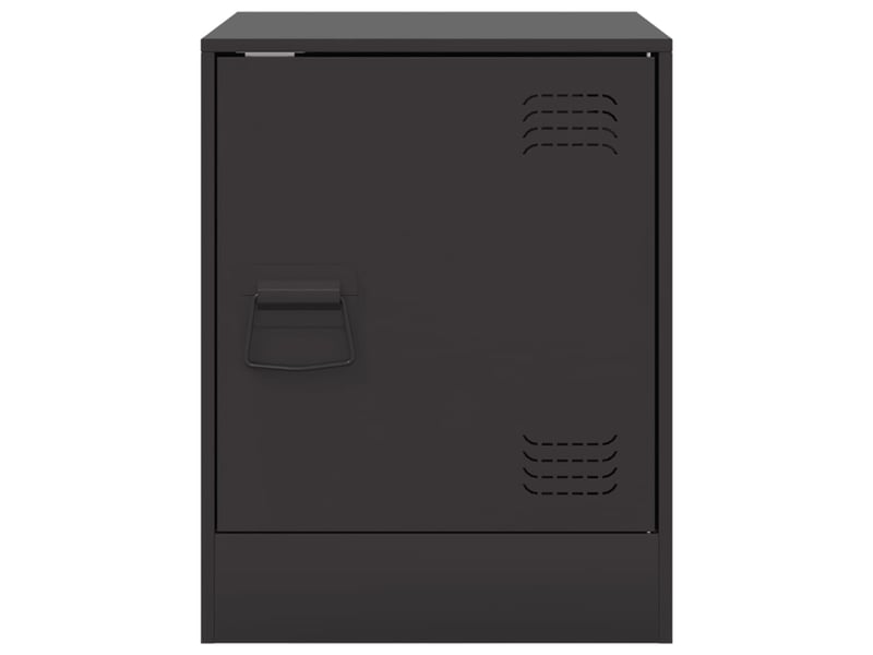  Table de chevet - cabinet de chevet - table de nuit noir 34,5x39x44 cm acier  - Conforama E